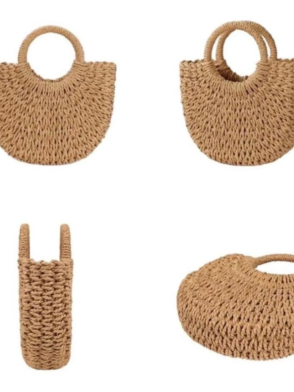 None straw purse